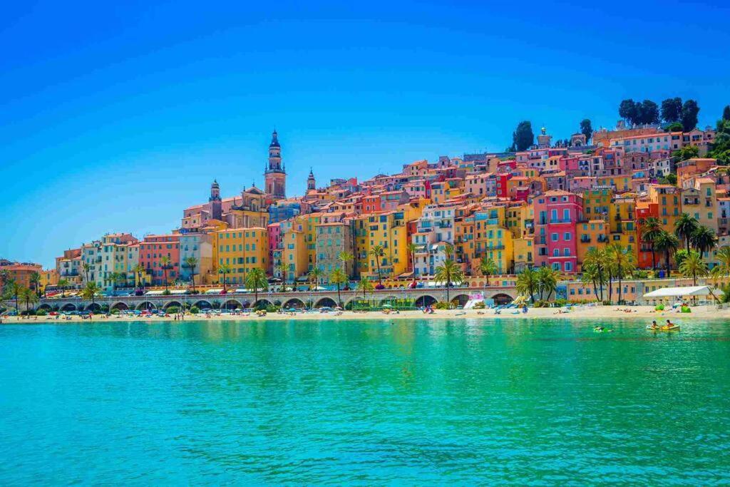French Riviera: Seafront Apt & Pool Near Monaco Рокебрюн — Кап-Мартен Экстерьер фото